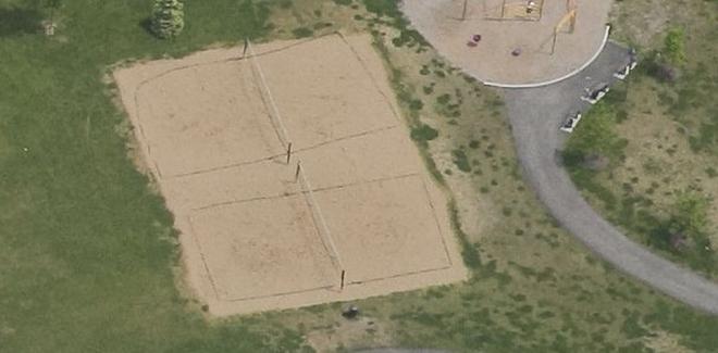 Terrain de volleyball